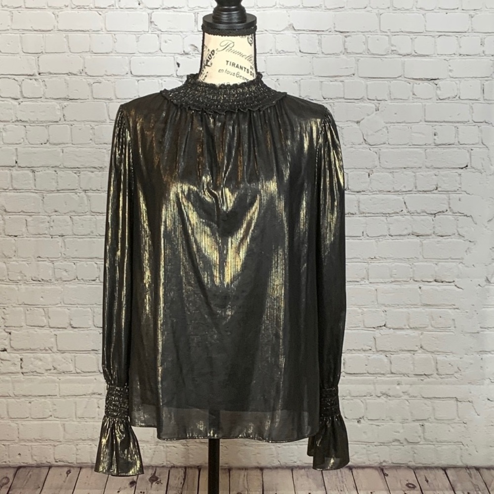 Black/Gold Worthington Jazzy Top